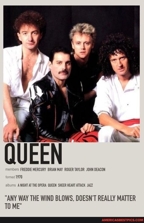 QUEEN ers FREDDIE MERCURY BRIAN MAY ROGER TAYLOR JOHN DEACON 1970 ...