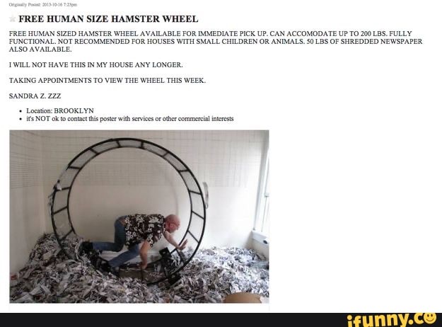 human sized hamster wheel