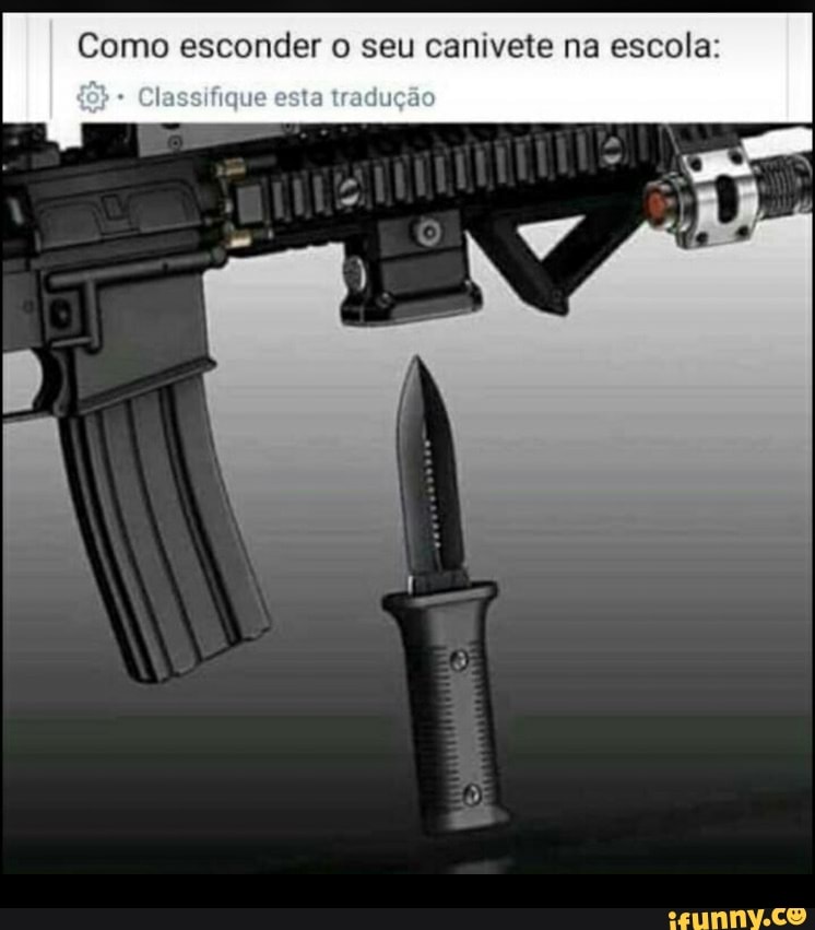 Como esconder o seu canivete na escola:
