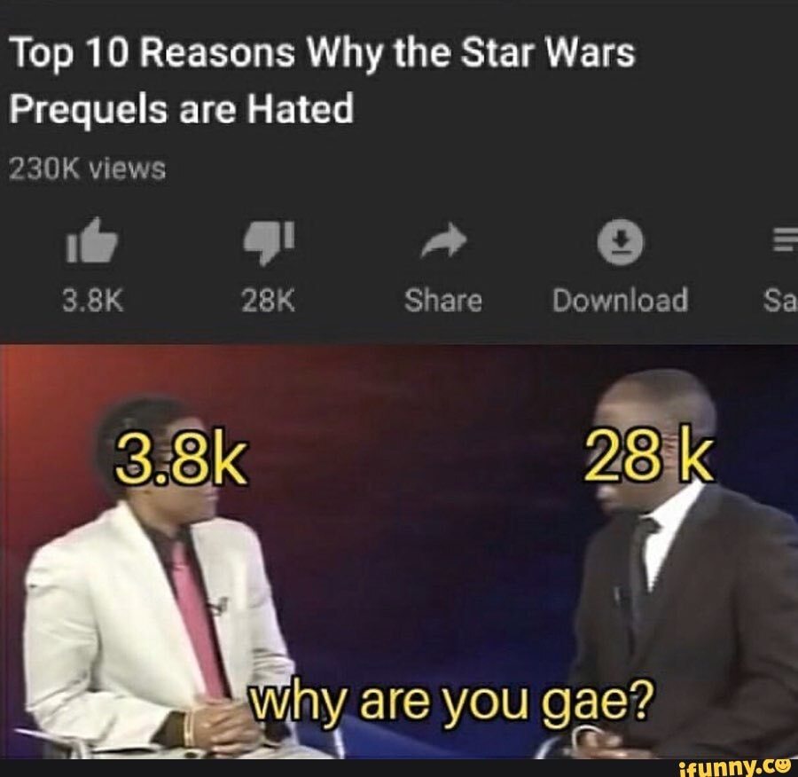 Top 10 Reasons Why the Star Wars Prequels are Hated 230K views 3.8K