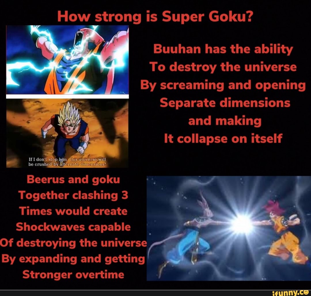How Strong Is Super Goku Buuhan Has The Ability To Destroy The 