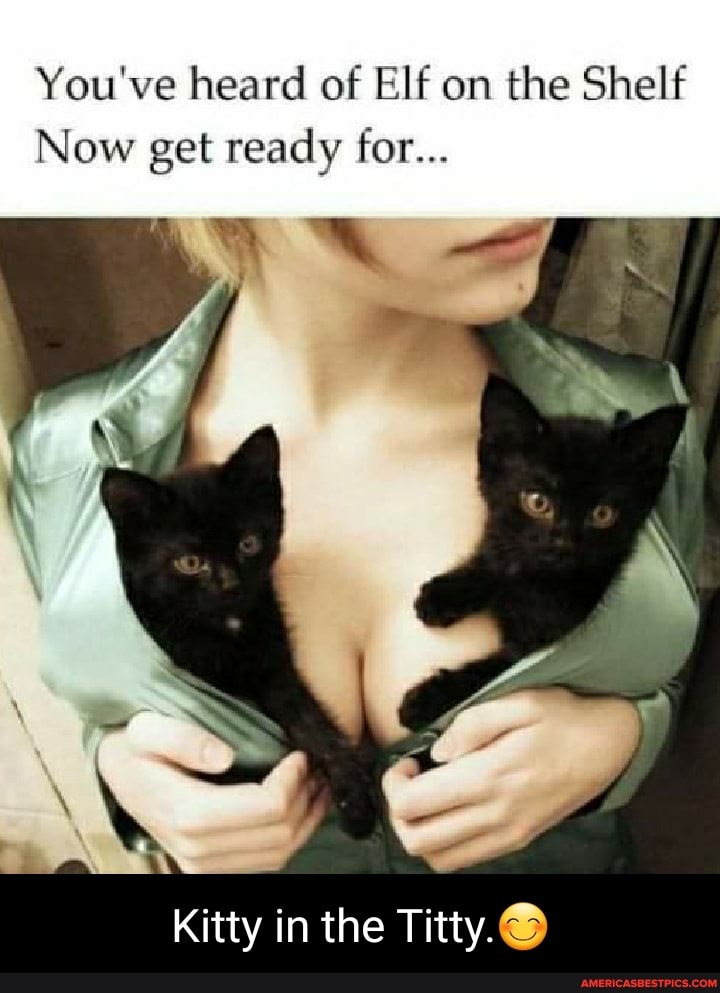 You've heard of Elf on the Shelf
Now get ready for...
Kitty in the Titty.