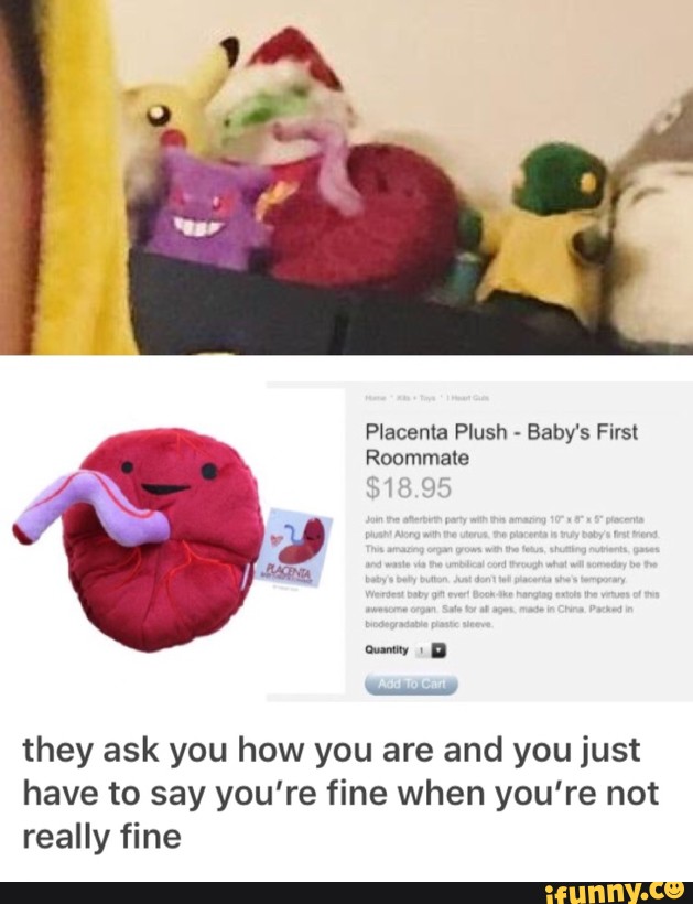 placenta plush