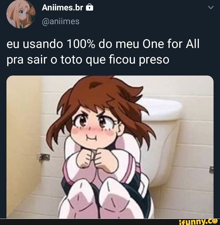 eu usando 100% do meu One for All
pra sair o toto que ficou preso