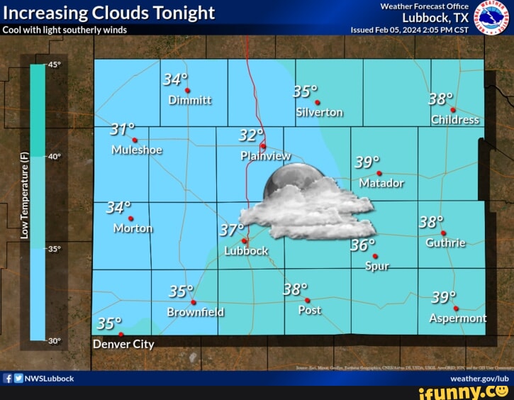 Increasing Clouds Tonight I Cool with light southerly winds Weather ...