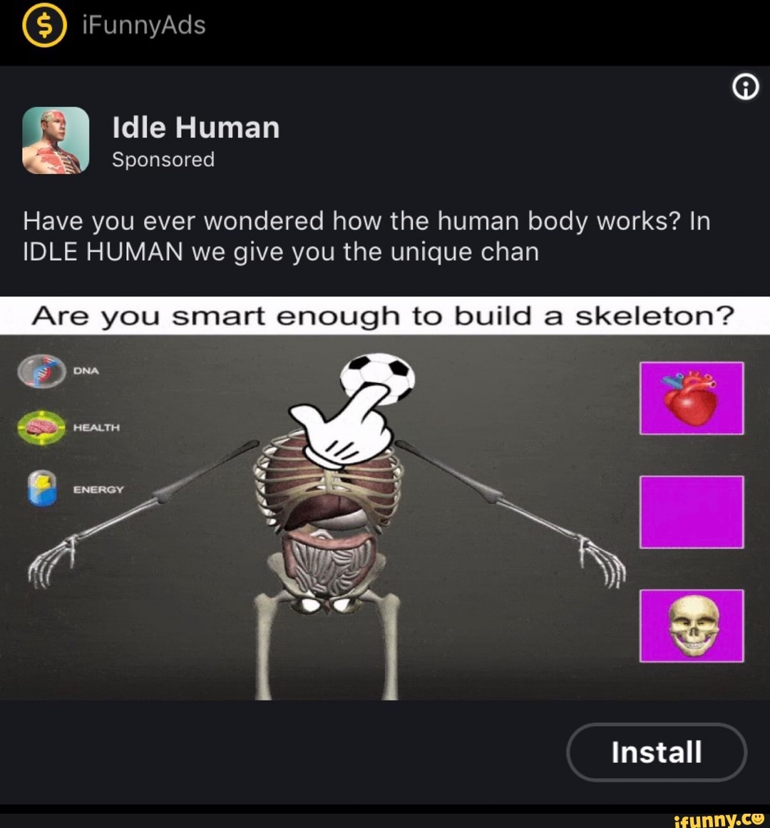 Have you ever wondered how the human body works? In IDLE HUMAN we give ...
