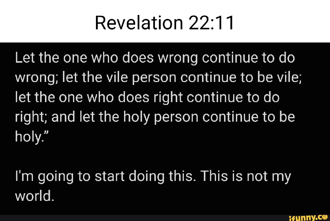 Revelation Was Wrong