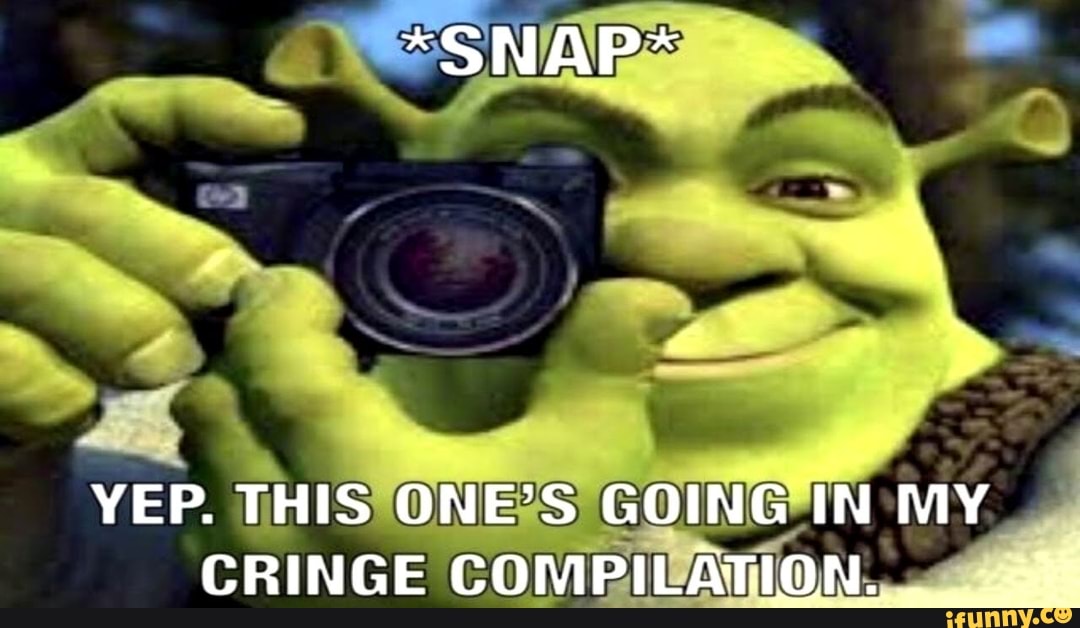 Yep This One's Going In My Cringe Compilation Shrek Meme shirt - Kingteeshop