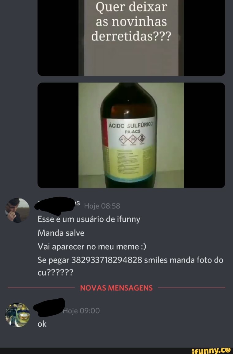 Quer deixar as novinhas derretidas???
Hoje
Esse um usuário de ifunny
Manda salve
Vai aparecer no meu meme
Se pegar 382933718294828 smiles manda foto do
NOVAS MENSAGENS
Hoje
ok