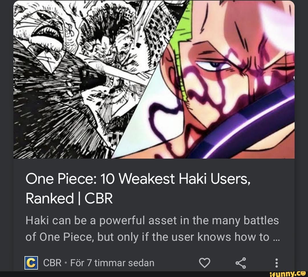 One Piece: 10 Weakest Haki Users, Ranked