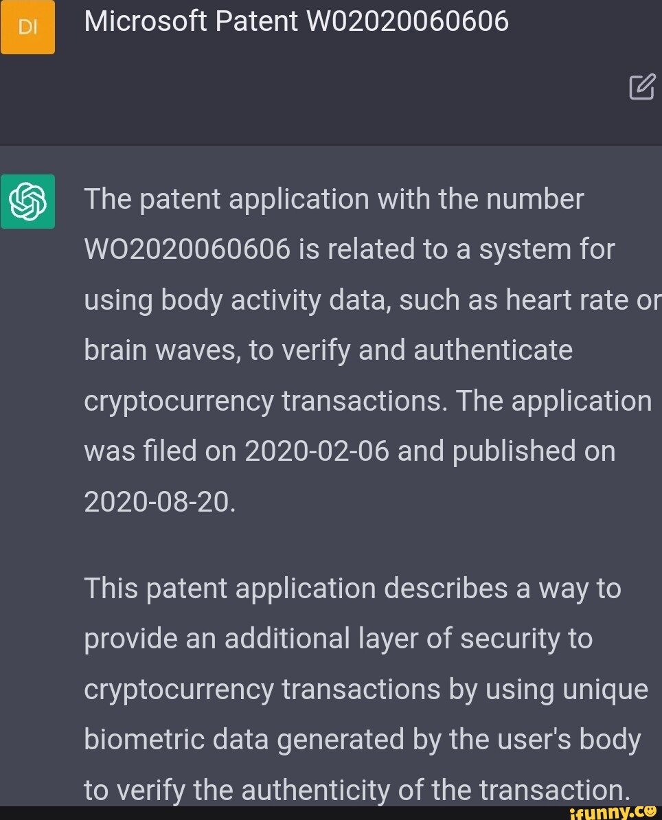 Microsoft Patent WO2020060606 The patent application with the number  W02020060606 is related to a system for