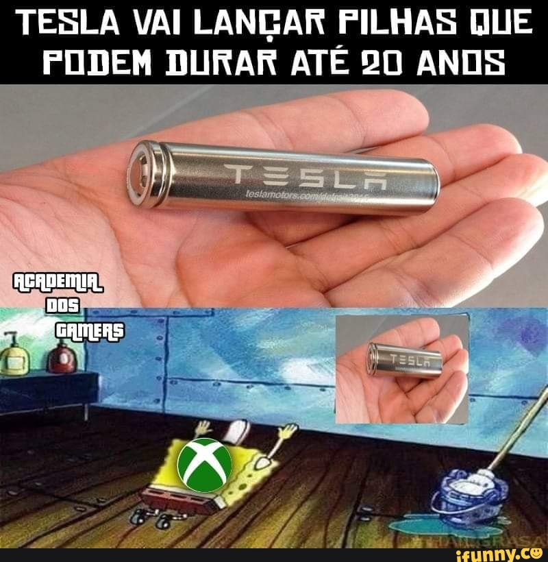 TESLA VAI LANÇAR PILHAS QUE
PODEM DURAR ATÉ 20 ANOS