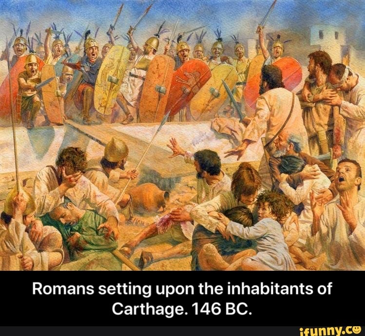 carthage-146-bc-romans-setting-upon-the-inhabitants-of-carthage