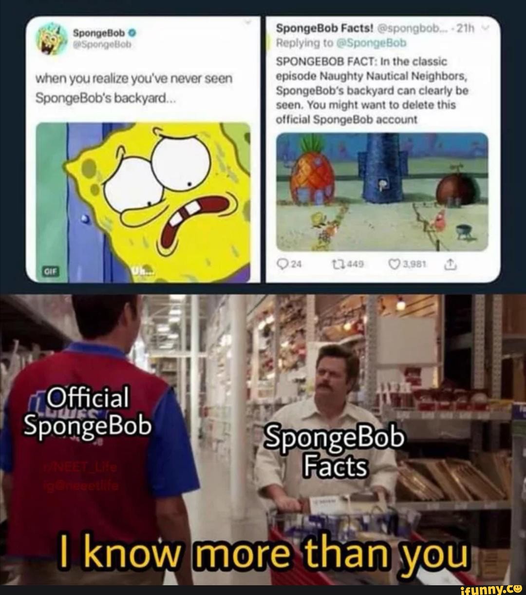 O SpongeBob Facts! SPONGEROB When you youve naver onisede Spongetleh's ...