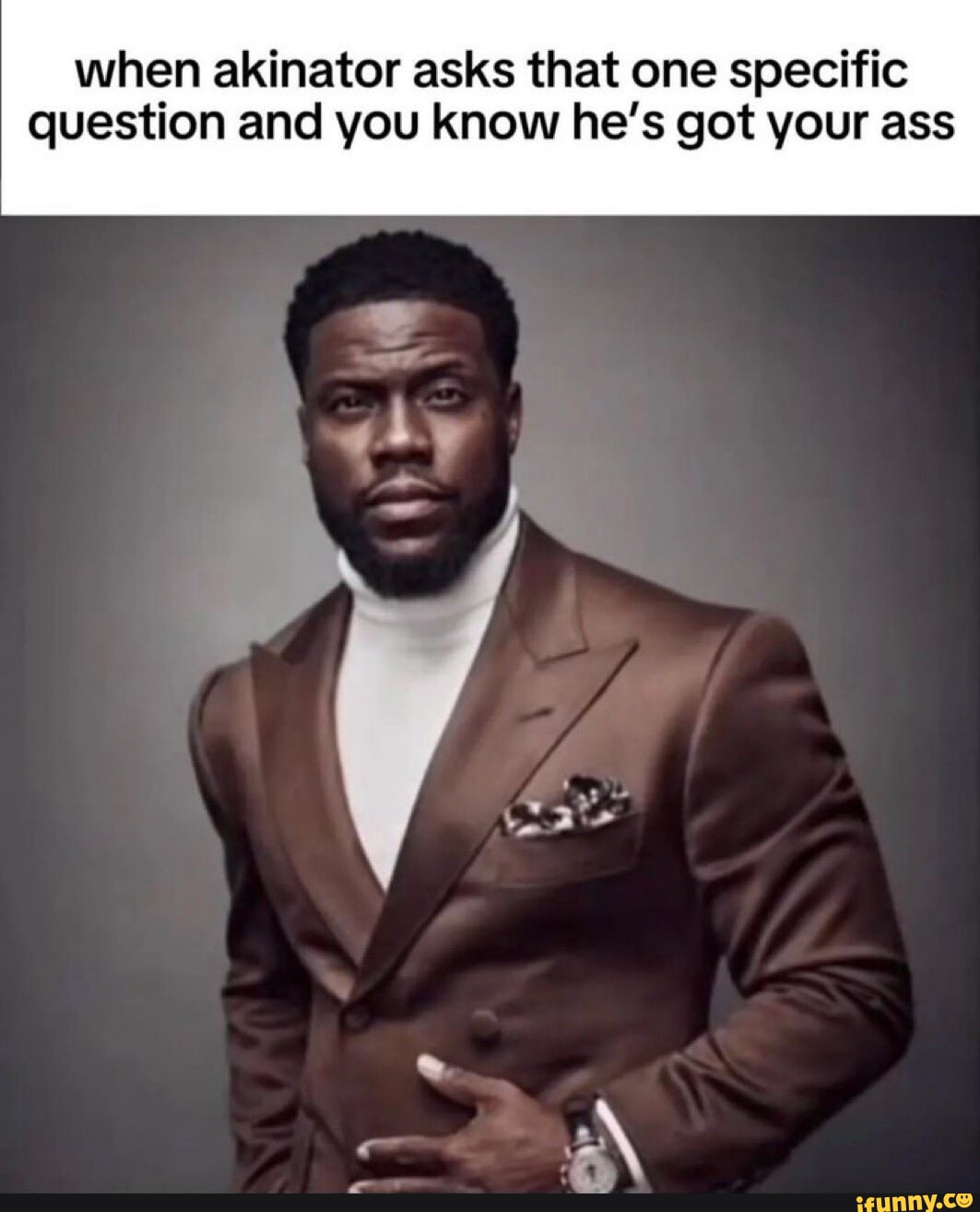 When akinator asks that one specific question and you know he&rsquo;s 