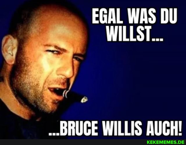 EGAL WAS DU WILLST...
BRIIPE WILLIS DIICHI