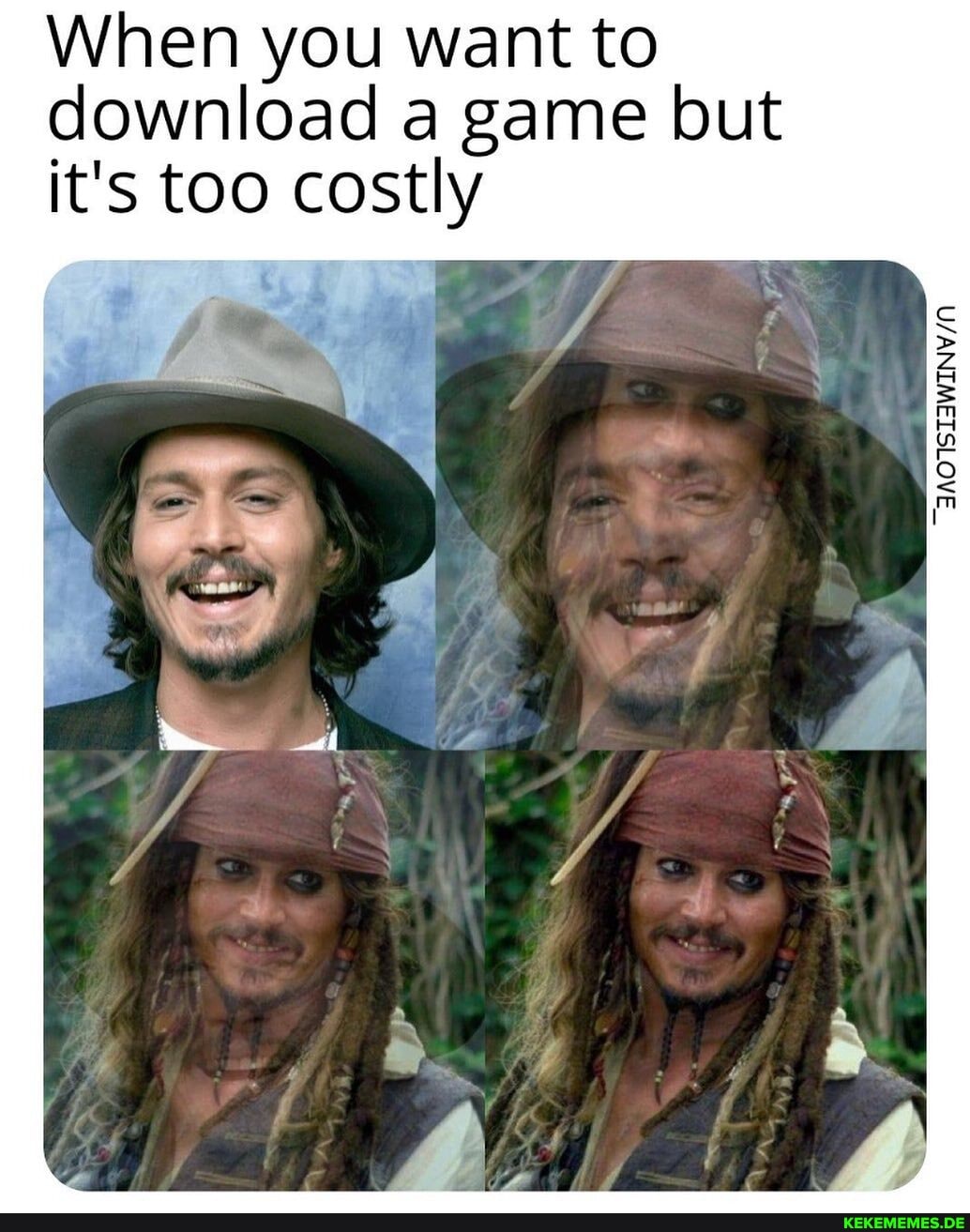 When you want to download a game but it's too costly
