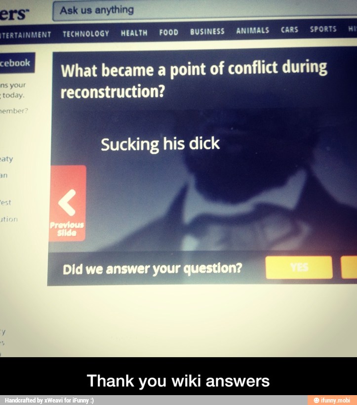 What became a point of conflict during
reconstruction?
Sucking his dick
Thank you wiki answers - Thank you wiki answers