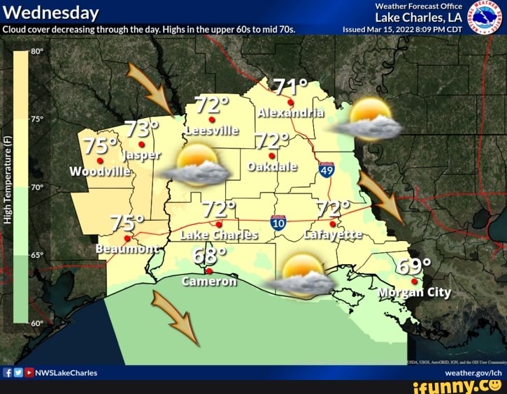 'Weather Forecast Office Wednesday the day. Highs in the upper to mid