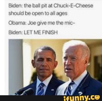 Biden: The Ball Pit At Chuck-e-cheese Should Be Open To All Ages Obama 