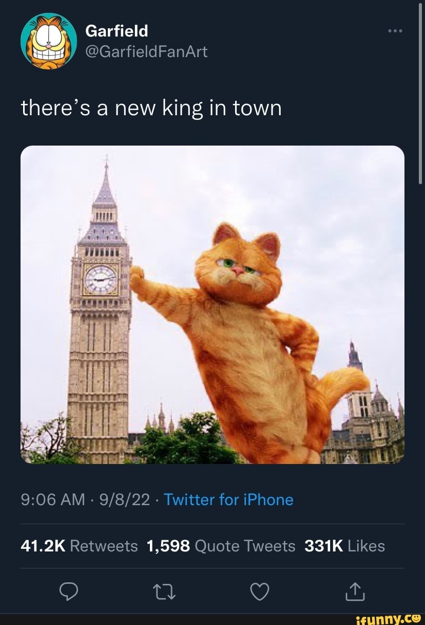 Garfield GarfieldFanArt there's new king in town AM Twitter for