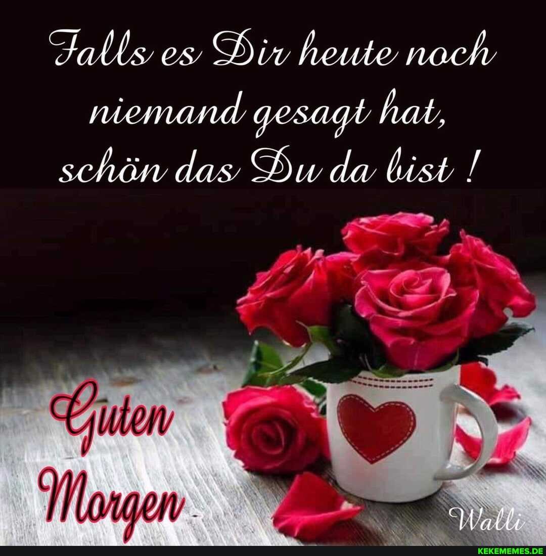 Falls es Div heule nach riemand gesaql hat,
schön das Du da list !