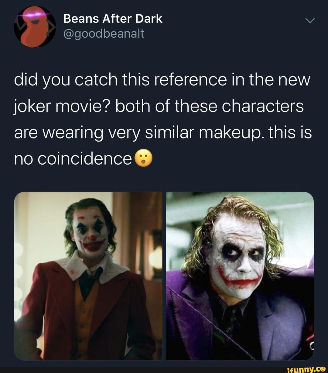 Did you catch this reference in the new joker movie? both of these ...