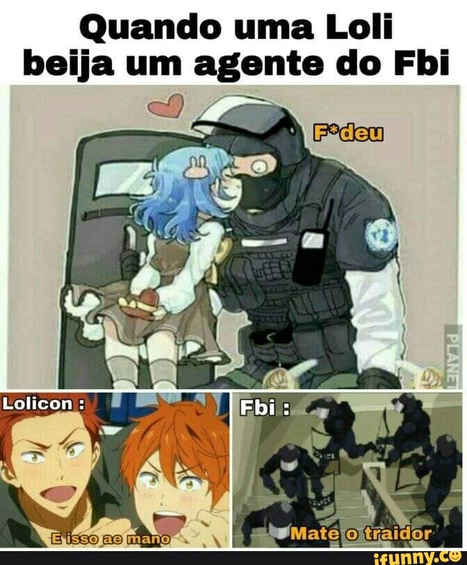 Quando uma Loli beija um agente do Fbi Lolicon - )