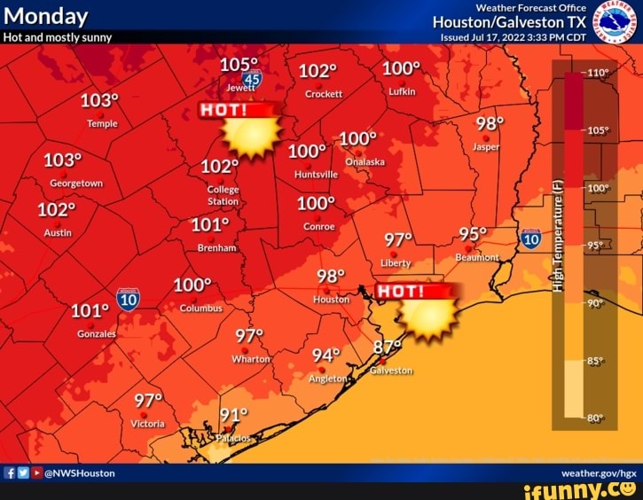 Weather Forecast Office Monday TX Hot and mostly sunny Issued Jul PM