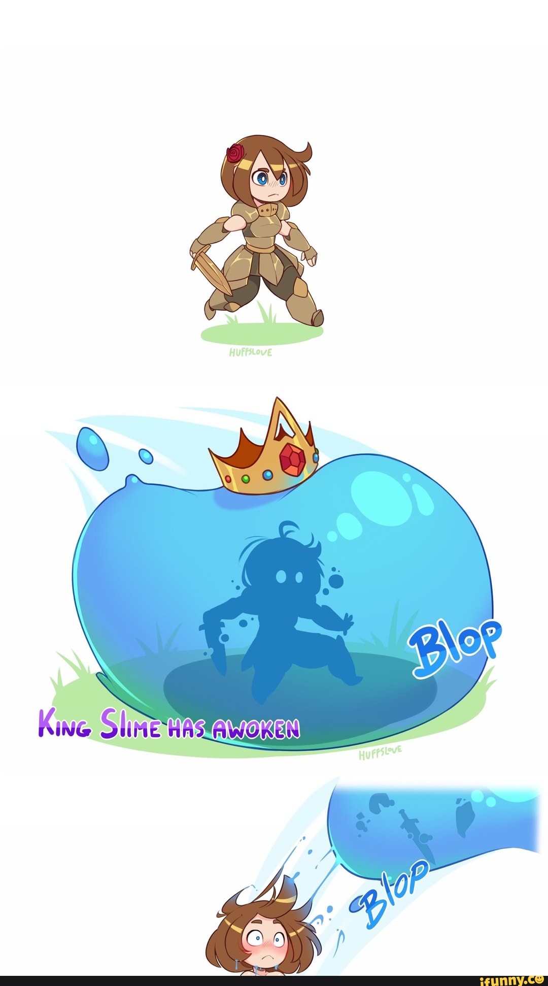 Huffslove king slime