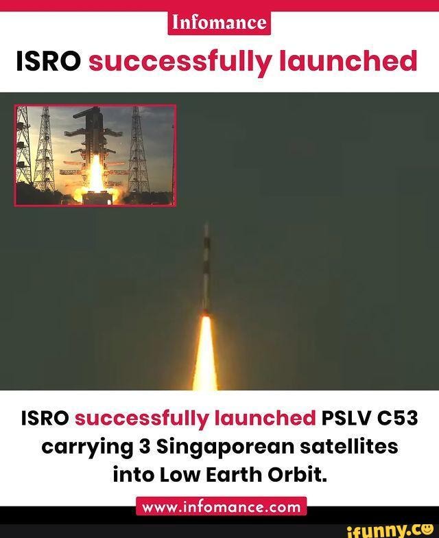 Infomance ISRO Successfully Launched ISRO Successfully Launched PSLV ...