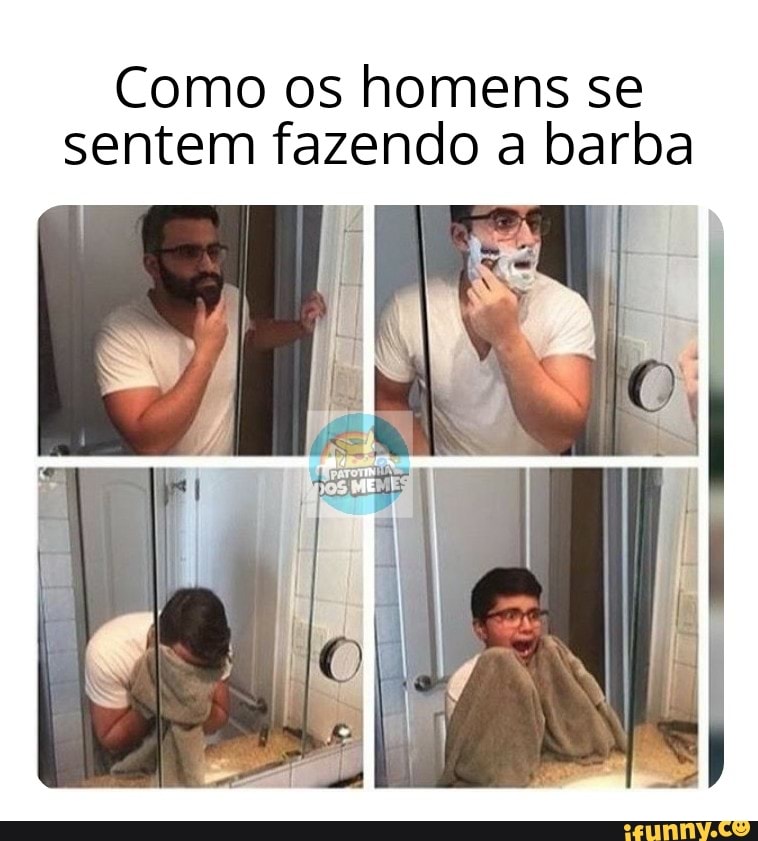 Como os homens se sentem fazendo a barba