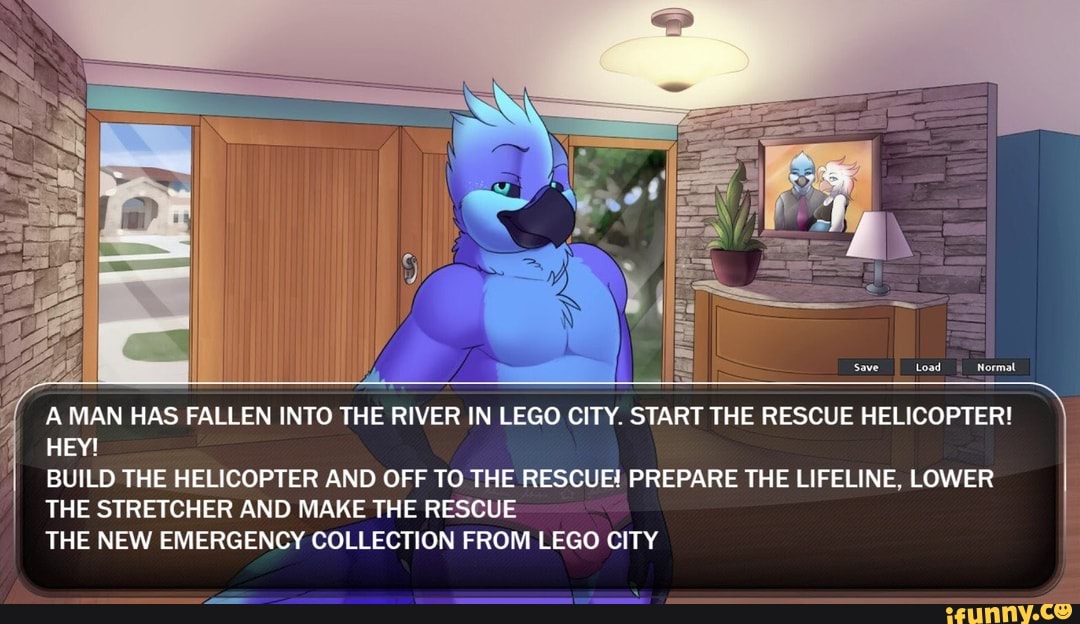Co Nie A Man Has Fallen Into The River In Lego City Start The Rescue Helicopter