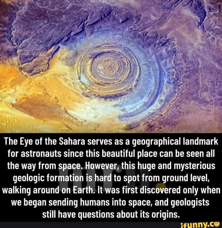 the eye of the sahara from space