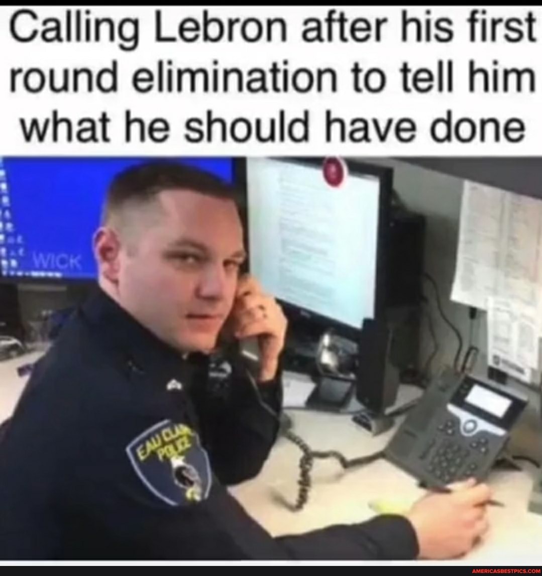 Calling Lebron after his first round elimination to tell him what he should have done