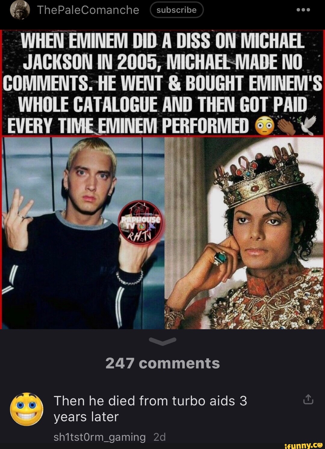 ThePaleComanche subscribe WHEN EMINEM DID A DISS ON MICHAEL JACKSON IN ...