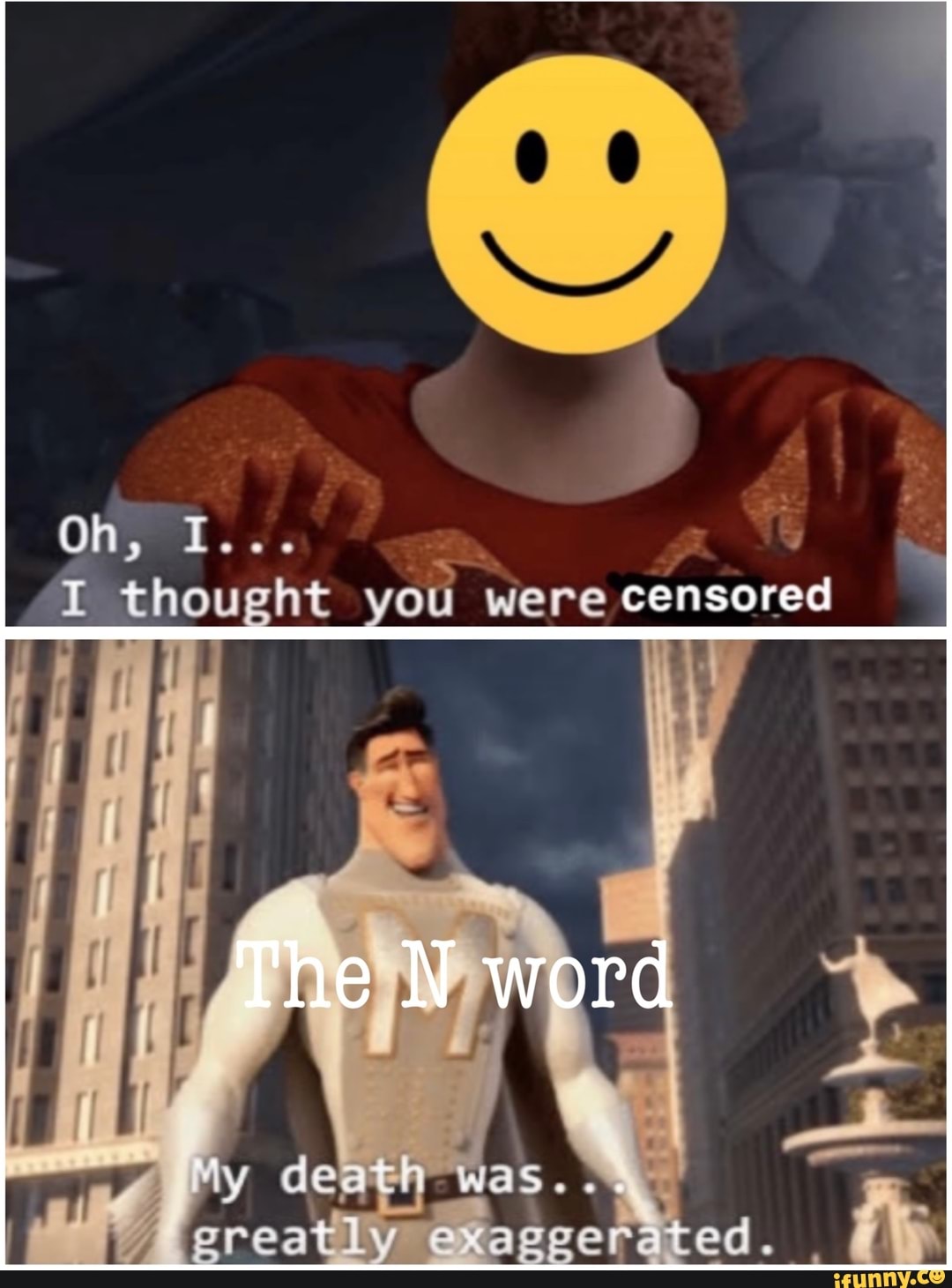 Oh, thought you were censored / word fy greatly ted. - iFunny