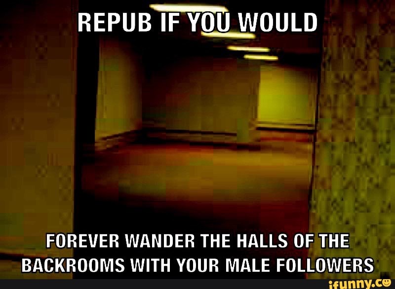 Forever Wander The Halls Of The Backrooms With Your Male Followers Ifunny - the backrooms but its in roblox thebackrooms