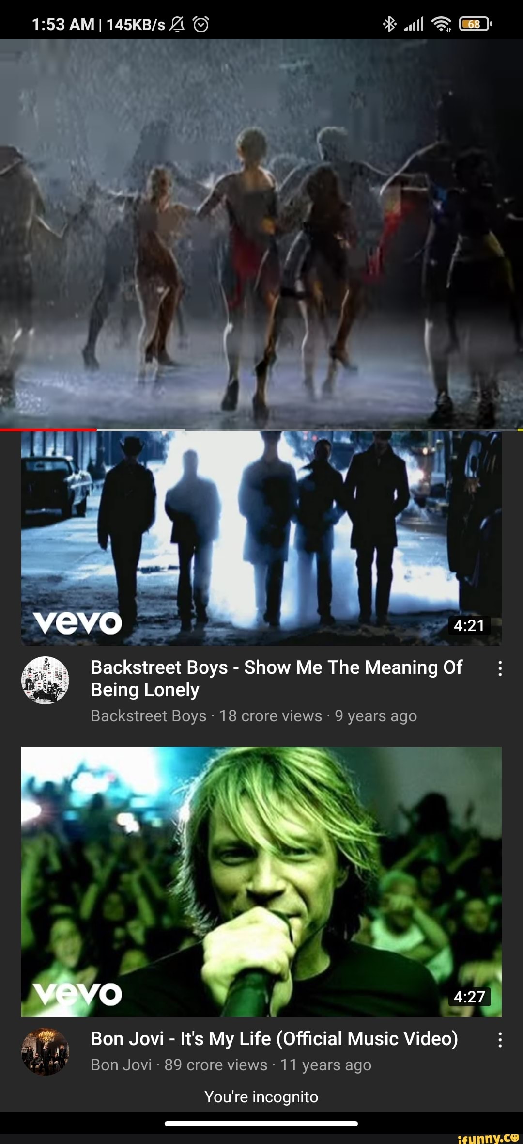 AM vevo Backstreet Boys Show Me The Meaning Of Being Lonely Backstreet Boys 18 crore views 9