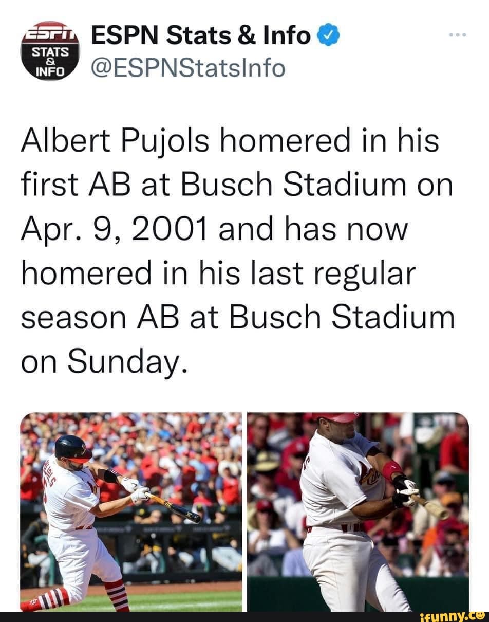 ESPN Stats & Info on X: Albert Pujols and the Cardinals