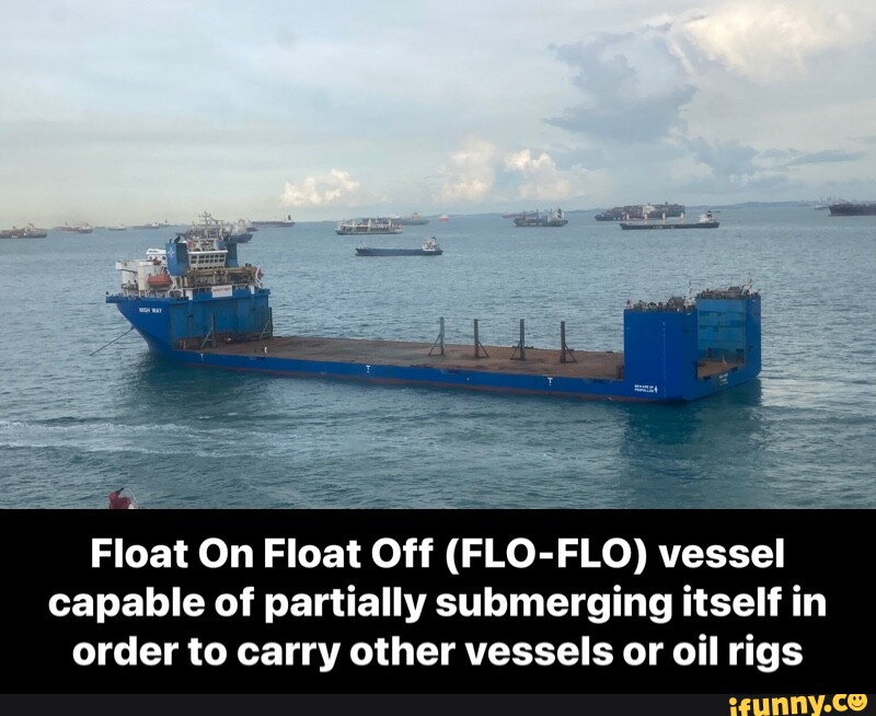 Float On Float Off (FLOFLO) vessel capable of partially submerging