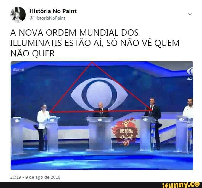A NOVA ORDEM MUNDIAL DOS
ILLUMINATIS ESTÃO AÍ, SÓ NÃO VÊ QUEM
NÃO QUER