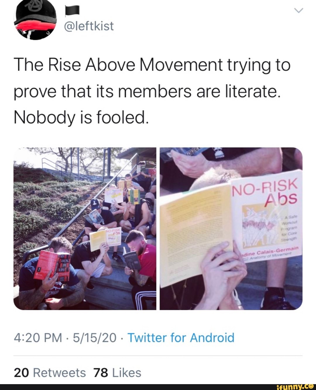 The Rise Above Movement trying to prove that its members 