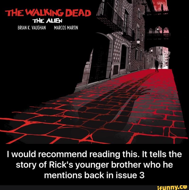 I would recommend reading this. It tells the
story of Rick's younger brother who he
mentions back in issue 3 - I would recommend reading this. It tells the story of Rick's younger brother who he mentions back in issue 3