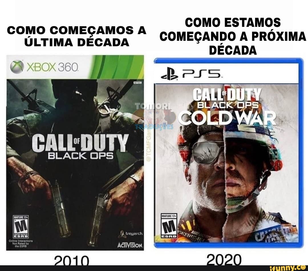COMO ESTAMOS
Ck
COLDWAR
COMO COMEÇAMOS A ÚLTIMA DÉCADA COMEÇANDO A PRÓXIMA
BLACK OPS
ACTIVISION