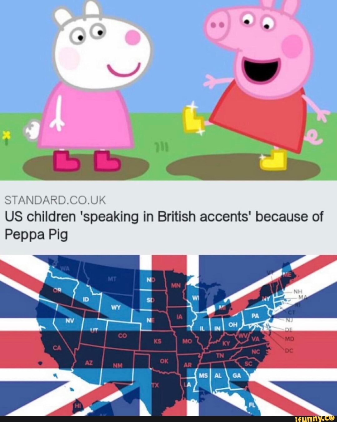 SIANDARDLZOUK US children 'speaking in British accents' because of