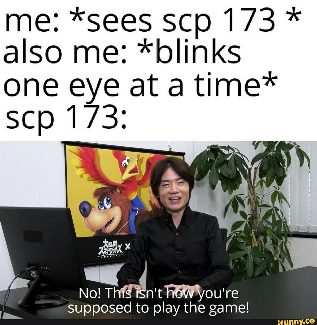 scp 173 blinking one eye at a time