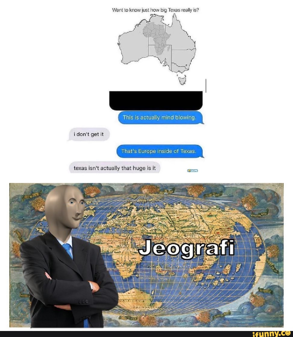 Went to know just how big Texas really is?