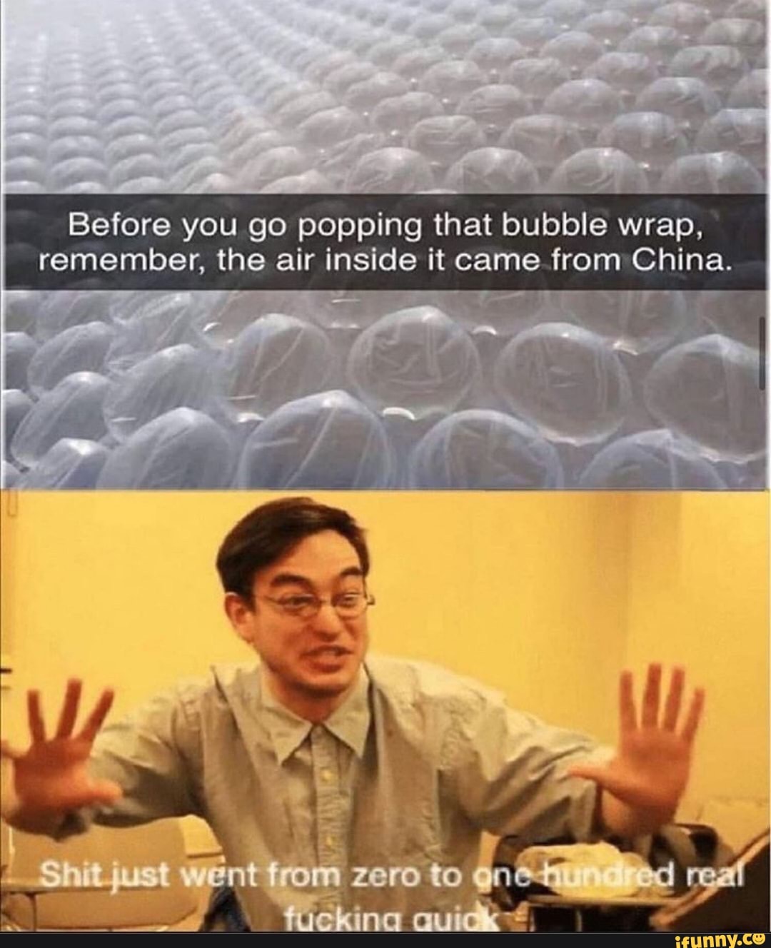 Before you go popping that bubble wrap, remember, the air inside it