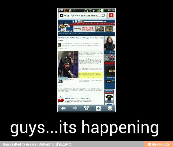 guys...its happening - guys...its happening